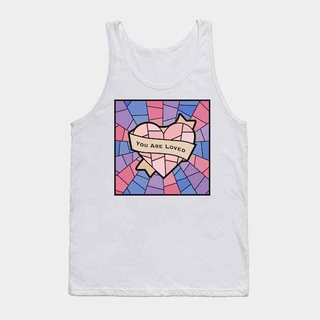 You Are Loved Pride (bi) Tank Top by OctopodArts